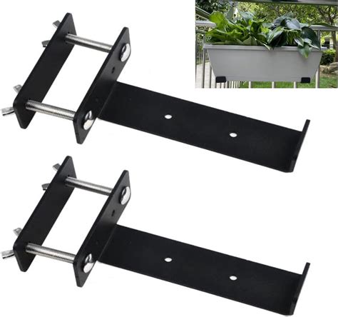 metal planter bracket|planter brackets for patio railing.